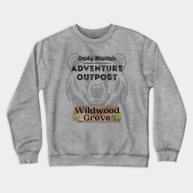 Big Bear Mountain - Smoky Mountain Adventure Outpost Crewneck Sweatshirt by sjames90